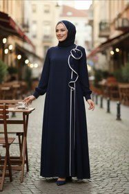 Resim sümeyra Gül şal ferace yazlık rahat uzun modelimiz 