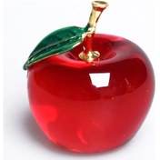 Resim Shineyee Kristal Elma Dekoratif Hediye - Barış, Sağlık Ve Uzun Ömür Sembolü 50mm 