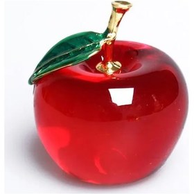 Resim Shineyee Kristal Elma Dekoratif Hediye - Barış, Sağlık Ve Uzun Ömür Sembolü 50mm 