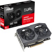 Resim ASUS Dual Radeon RX 7600 V2 OC 8GB GDDR6 128 Bit Ekran Kartı 