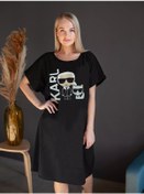 Resim Lookatmestore Büyük Beden Tunik 190426332 Siyah 