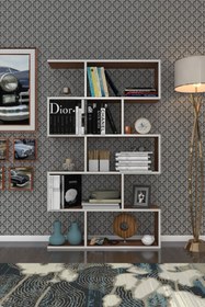 Resim Kenzlife Kitaplık Firuze 150*090*20 Cvz Duvar Rafı 