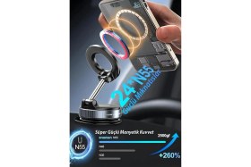 Resim Kensa Youtuber, Tiktok ve Instagram Çekimleri Için Magsafe 360° Vakumlu Telefon Tutucu Tripod 