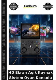 Resim Konsol Klasik Rk3326 Yüksek Performans Retro Taşınabilir Hd Ekran Açık Kaynak Sistem Oyun Konsolu 