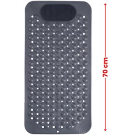 Resim ozbience Dikdörtgen Banyo Paspası, Kaydırmaz, Ayak Masajlı, 70x36cm 
