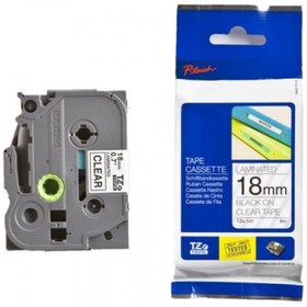 Resim Brother HPZR Brother TZE-141 Siyah Üzerine Şeffaf Laminasyonlu Etiket 