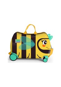 Resim Coral High Kids Sarı Siyah Arı Desenli Otur-çek Çocuk Valizi 16363 Sarı - Siyah 