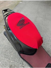Resim Honda Kırmızı Penye Motorsiklet Sele Kılıfı 1.kalite Likrali Penye Yıkanabilir 