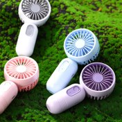 Resim Taşınabilir El Tipi Yelpaze | USB Şarj Edilebilir | Çok Renkli Pastel Tonlar | Kompakt ve Hafif | Seyahat, Yurtlar ve Dış Mekan Kullanımı için İdeal | Ayarlanabilir Hızlarla Sessiz Çalışma | Mükemmel Sevgililer Günü Hediyesi 