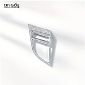 Resim Chuangyinshop Golden 2 Adet Kristal Rhostone Oto Iç Aksesuar Seti Ats Merkez Konsol Kapı Kolu Trimi 