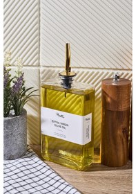 Resim Molivet Gold Kapak 350ml Cam Yağdanlık-sosluk-sirkelik 