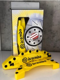 Resim JDM Brembo Gren Kaliper Kapağı 4’ Lü Set 17” Ve Üzeri Sarı 