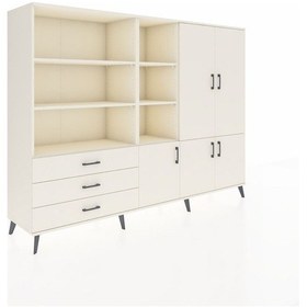 Resim Hyperion Dolap 11 Raflı 3 Çekmeceli 5 Kapaklı 220x44x163 Aytaşı-a Aytaşı-aytaşı 