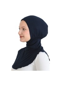 Resim Modish Group Kadın Boyunluklu Hijab Tesettür Pratik Spor Bone - Sarı Lacivert 