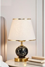 Resim 571 Store F SERİSİ MASA ABAJURU METAL GÖVDE KMAŞ BAŞLIK ŞIK TASARIM 1 SINIF KALİTE 