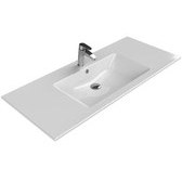 Resim Cerastyle 121x51 cm İbiza Tezgah Üstü Lavabo (TURKUAZ.050600-u) 