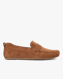 Resim Tommy Hilfiger Core Süet Driver Erkek Taba Loafer Ayakkabı 