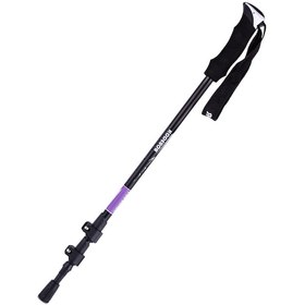 Resim Cbtx Kodenor 7075 Hafif Alüminyum Alaşım Teleskopik Trekking Baston Mor 