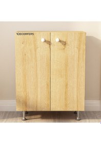 Resim Juno 60'lık Çok Amaçlı Kiler Dolabı Meşe 