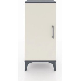 Resim Arges Komodin 2 Raflı Tek Kapaklı 44X30X96 Antrasit-Aytaşı 