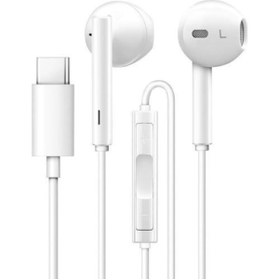 Resim Torima Tc-01 Typ-C To Stereo Earphone Kablolu Kulaklık Beyaz 