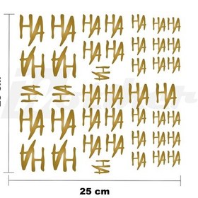 Resim Joker Haha 25x25cm Folyo Kesim Evrensel Desen Kaplama Gold 