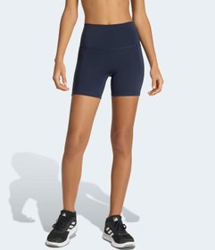 Resim adidas 3 Stripes Studio All Me Booty Short Leggings - Lacivert / 