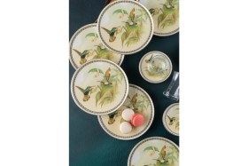 Resim Acar Orina 18 Parça Porselen Pasta Seti 