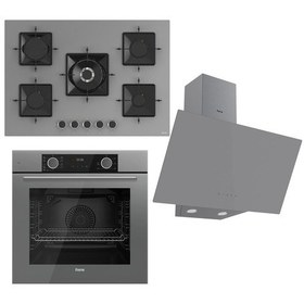 Resim Ferre XE63CPR - SS038 - D079 Fryart SS Serisi Gri Ankastre Set 