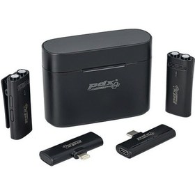 Resim Pdx Kablosuz Yaka Mikrofonu M31dc Type-c Ve Lightning Uyumlu 