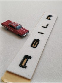 Resim EDEXPORT Agila Boşluklu Piano Black Bagaj Yazısı 3M 3D ABS 