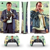 Resim cosy home gift Grand Theft Auto V Playstation 5 Slim Dijital Versiyon Sticker Kaplama Seti 