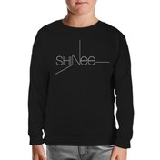 Resim Shinee - Logo Siyah Çocuk Sweatshirt 