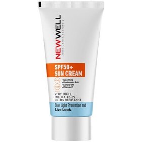 Resim New Well Güneş Kremi Yüksek Koruma SPF50+ Aloe Vera 50ml 