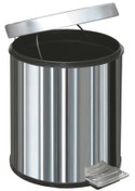 Resim Metal Krom 20 Litre Pedallı Banyo Mutfak İç Kovalı Çöp Kutusu Kovası - 30x35 Cm. - 1 Adet 