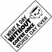 Resim Coffe Yazılı Sök-tak-pratik Vantuzlu Yeni Nesil Dekor Plaka 