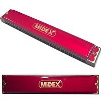 Resim Midex HN-24RD Kırmızı 24 Delikli Mızıka 
