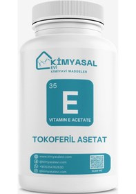 Resim TOKOFERİL ASETAT-VITAMIN E ACETATE hammadde 100g 