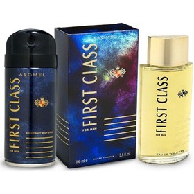 Resim First Class Edt Erkek Parfüm 100 Ml & Deodorant 150 Ml Kofra Set 