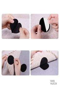 Resim 10 Adet Halı Kaydırmaz Cırt Cırt Zemine Ve Halıya Yapışan, Kaymaz Sabitleyici Aparat 