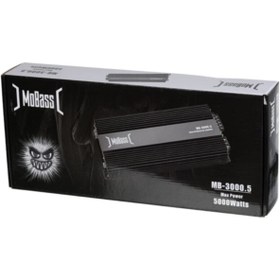 Resim Mobass 5 Kanal 130wx4ch 350w Rms Bass Kontrollü Oto Amfi Mb-3000.5 Mobas Mb 3000 Anfi Bztsnr 