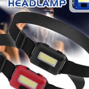 Resim 1 adet COB Mini LED Kafa Lambası, 150-350 Lümen Taşınabilir Far, Mat ABS, Pil ile Çalışan, 3 Işık Modu, 0-200m Menzil, Kamp, Yürüyüş, Balıkçılık, Macera için - Pil Dahil Değildir 