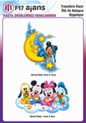Resim F17 Ajans Ütü Ile Yapışan Tekstil Dtf Baskı Görseli Mickey Mouse 