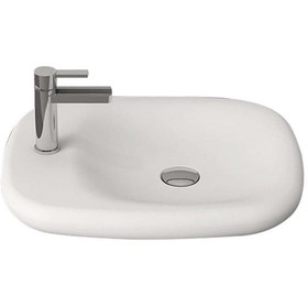 Resim Bocchi Fenice Çanak Lavabo. 54 CM. Mat Beyaz 1489-002-0126 