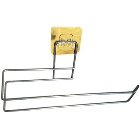 Resim Havluluk - Paslanmaz Çelik Gümüş Kaplama, Lavabo Ve Mutfak Kullanımına Uygun, Duvar Veya Tezgah Montajlı Havlu Tutacağı 