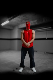 Resim Wild Athletic Balaklava Termal Spor Motor Maske Kırmızı Shadow 