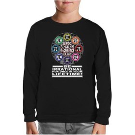 Resim Matematik - Pi 3 Siyah Çocuk Sweatshirt 