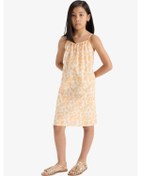 Resim Defacto Çiçekli Viskon Askılı Elbise E7367a825smpn3 Pembe 