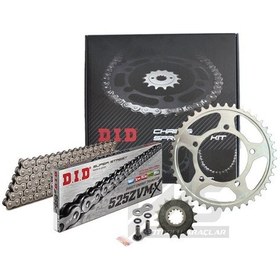 Resim Did Zvmx-Jt 2018-2020 Honda CB 1000 R Uyumlu Zincir Dişli Set Çelik Renk 