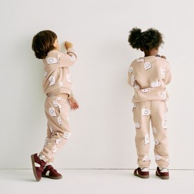 Resim Pamuk Karışımlı Jogger Pantolon - Renksiz / 5-6 Y 